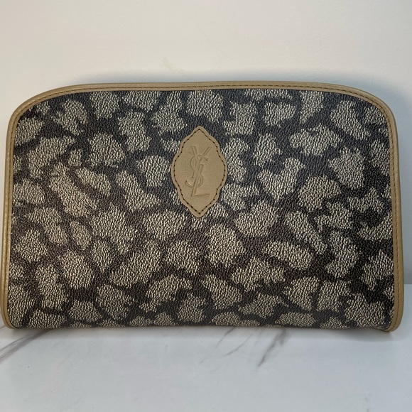 Yves Saint Laurent Handbags - YSL YVES SAINT LAURENT Leather bag / Zippered POUCH